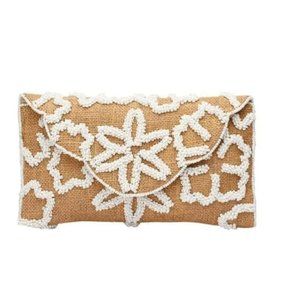 FROM ST XAVIER RAFFIA FLOWER FOLDOVER